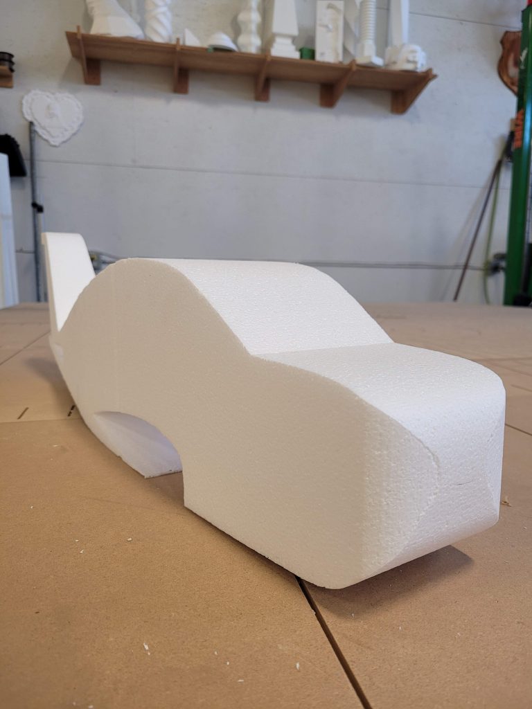 eps foam airplane cut with a hot wire cutter